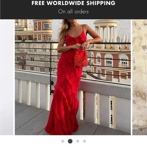 NWT elegant red dress size L